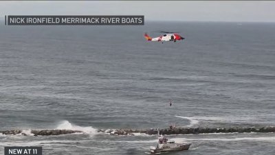 Helicopter rescues five fishermen in Salisbury