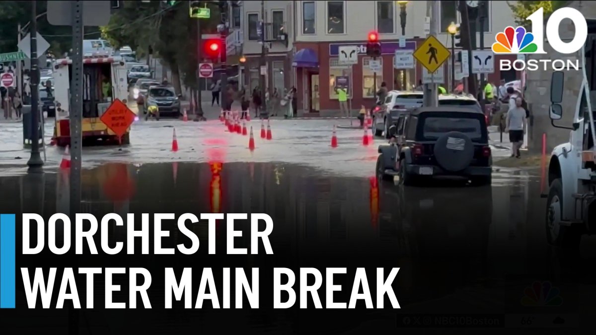 Water main break floods streets in Dorchester – NBC Boston