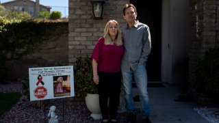 Matt Capelouto and his wife, Christine.