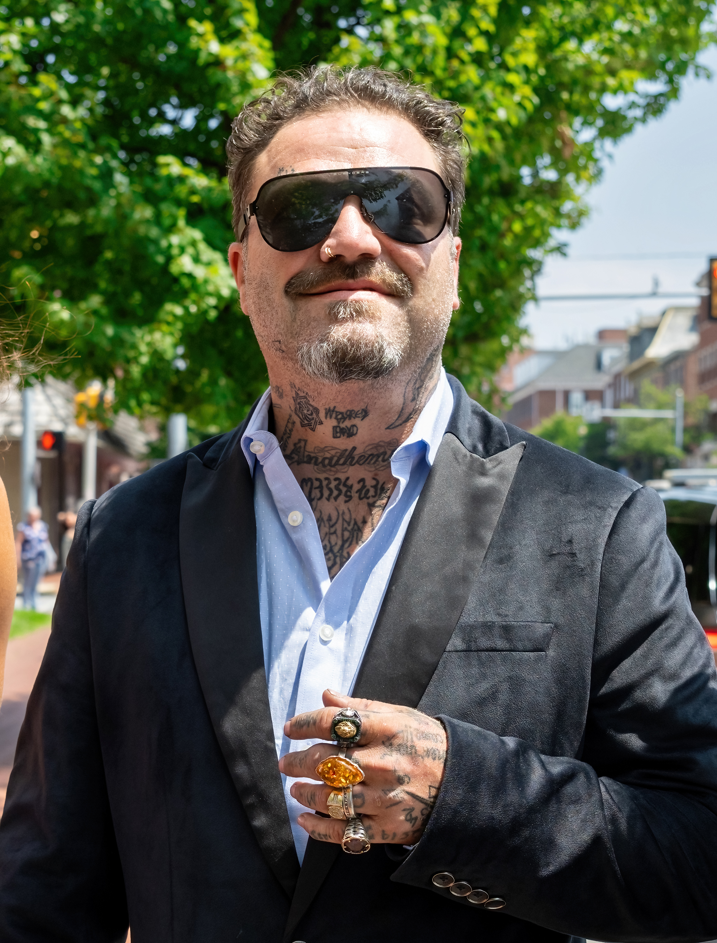 Bam Margera in sunglasses on sunny day