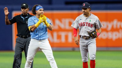 Red Sox infielder David Hamilton