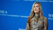 Reporter Olivia Nuzzi arrives for the White House Correspondents' Association dinner at the Washington Hilton in Washington, DC, April 29, 2023. (Photo by Stefani Reynolds / AFP) (Photo by STEFANI REYNOLDS/AFP via Getty Images)