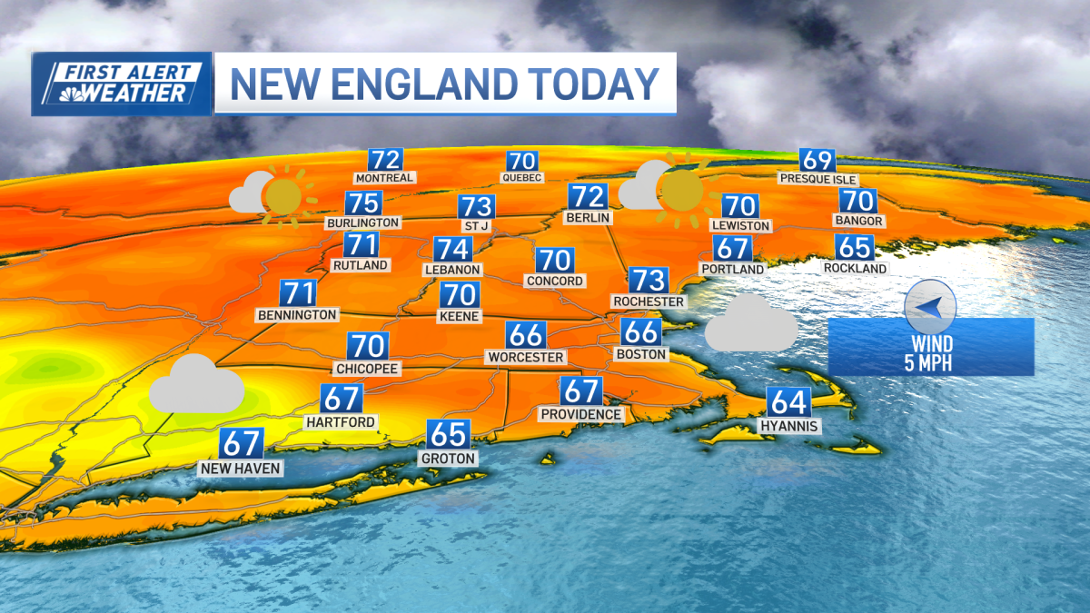 Boston Forecast: Seasonable temperatures in New England on Sunday – NBC ...