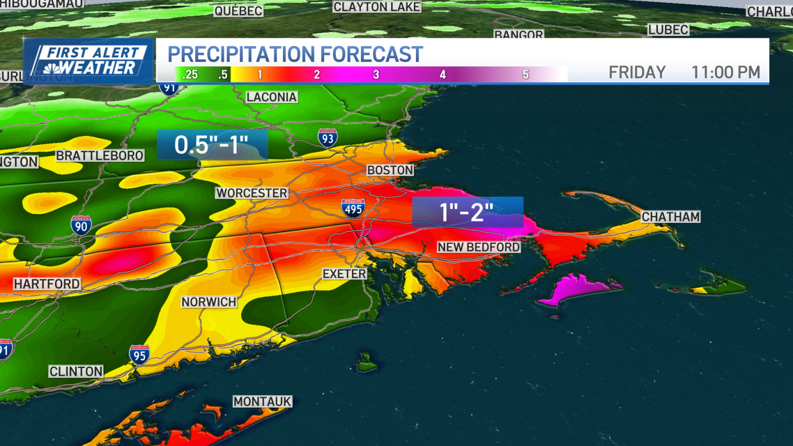 Boston forecast calls for storms, with wind, rain, rough seas – NBC Boston