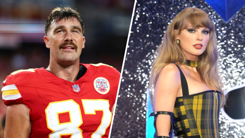 Travis Kelce and Taylor Swift.