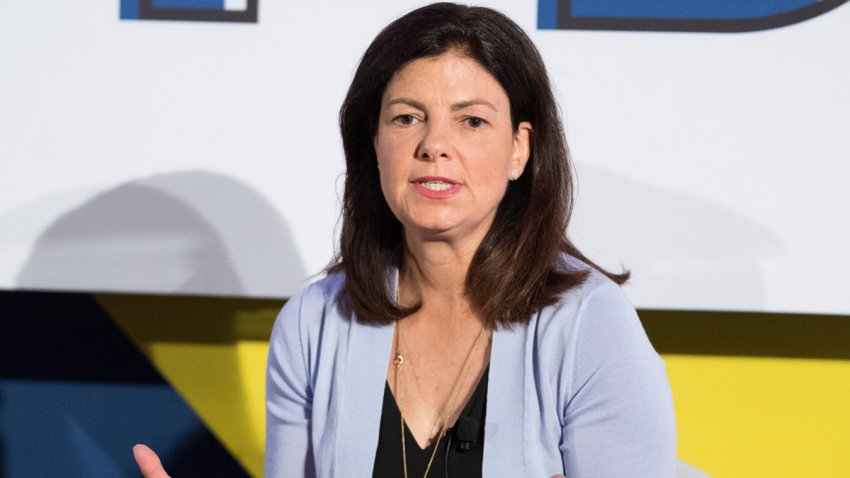 WASHINGTON, DC, UNITED STATES – 2017/06/28: Former Senator Kelly Ayotte speaking at the Center for a New American Security’s annual conference in Washington, DC. (Photo by Michael Brochstein/SOPA Images/LightRocket via Getty Images)