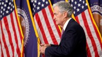 Federal Reserve Chairman Jerome Powell arrives to a news conference following the September meeting of the Federal Open Market Committee at the William McChesney Martin Jr. Federal Reserve Board Building on September 18, 2024 in Washington, DC. 