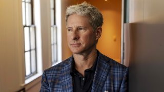 Chris Larsen, co-founder and executive chairman of Ripple Labs, before a Bloomberg Television interview in San Francisco, California, US, on Tuesday, Sept. 5, 2023. Ripple Labs Inc. objected to the Securities and Exchange Commission’s request to appeal a federal judge’s ruling that cryptocurrency wasn’t a security when sold to the public. Photographer: David Paul Morris/Bloomberg via Getty Images