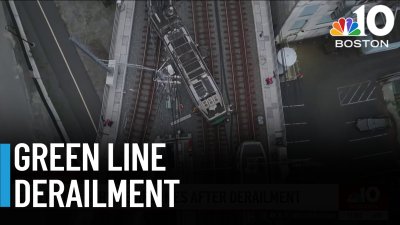 Service resumes on Green Line Extension as investigation into derailment continues