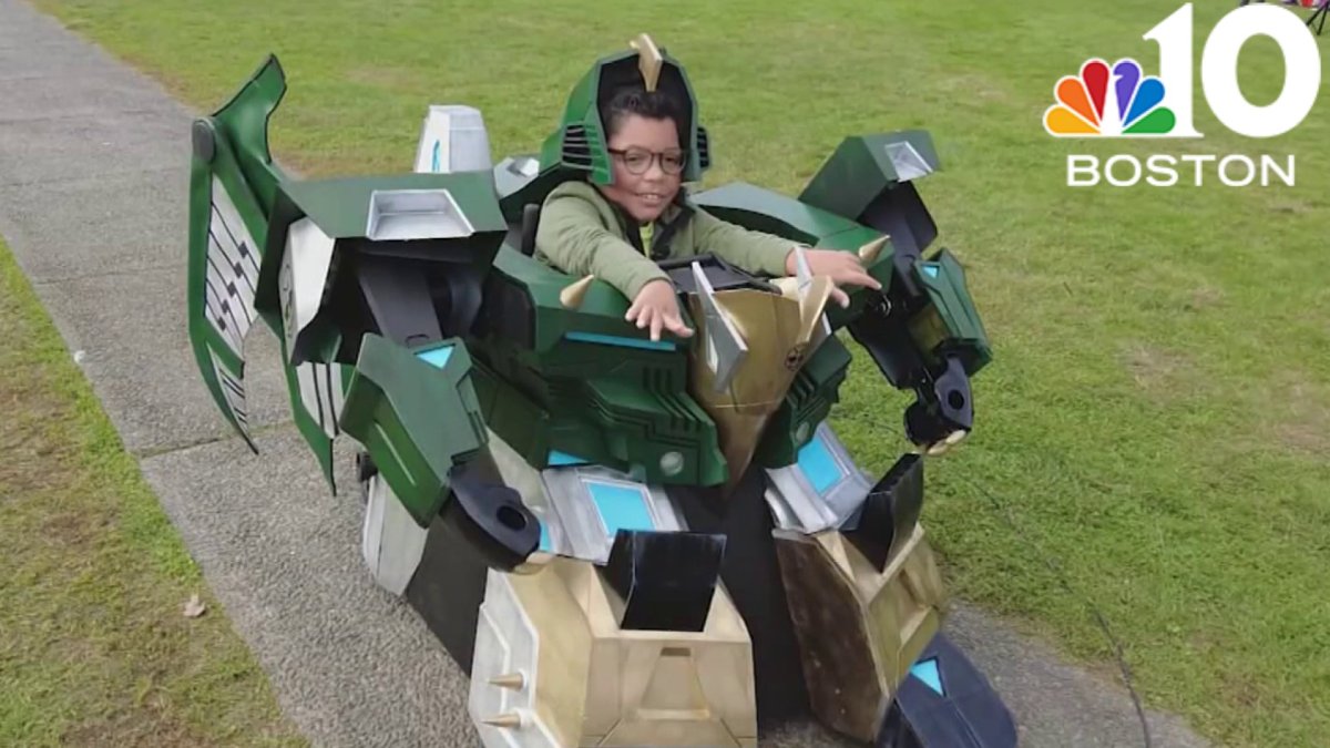 Image showcasing Check out the high-tech costume of the Salem Halloween parade’s grand ...