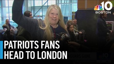 Patriots fans head to London