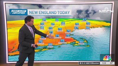 Sunshine and warm temperatures in New England on Sunday