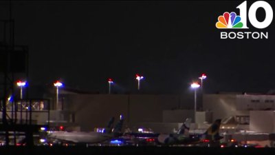 No injuries after United flight causes fire at Logan Airport