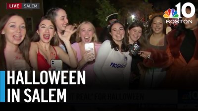 Crowds hit the streets of Salem on Halloween