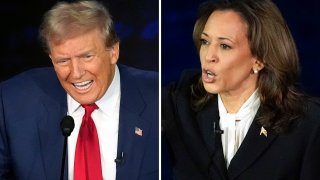 Trump and Harris