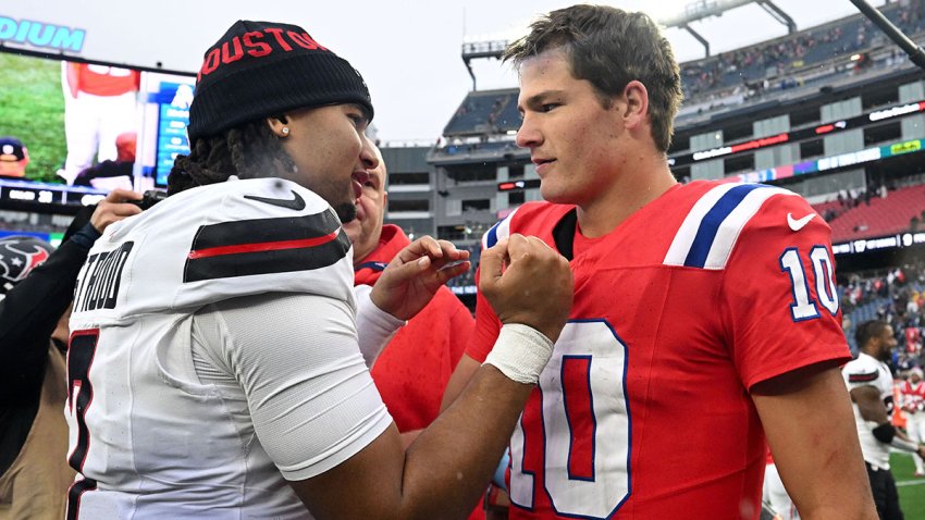 Texans quarterback CJ Stroud and Patriots quarterback Drake Maye