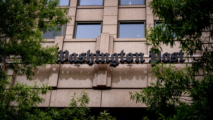 WASHINGTON, DC – JUNE 5: The Washington Post Building at One Franklin Square Building on June 5, 2024 in Washington, DC. (Photo by Andrew Harnik/Getty Images)