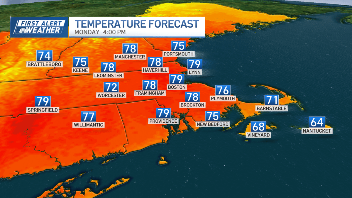 Boston MA ties record high at 82 degrees – NBC Boston