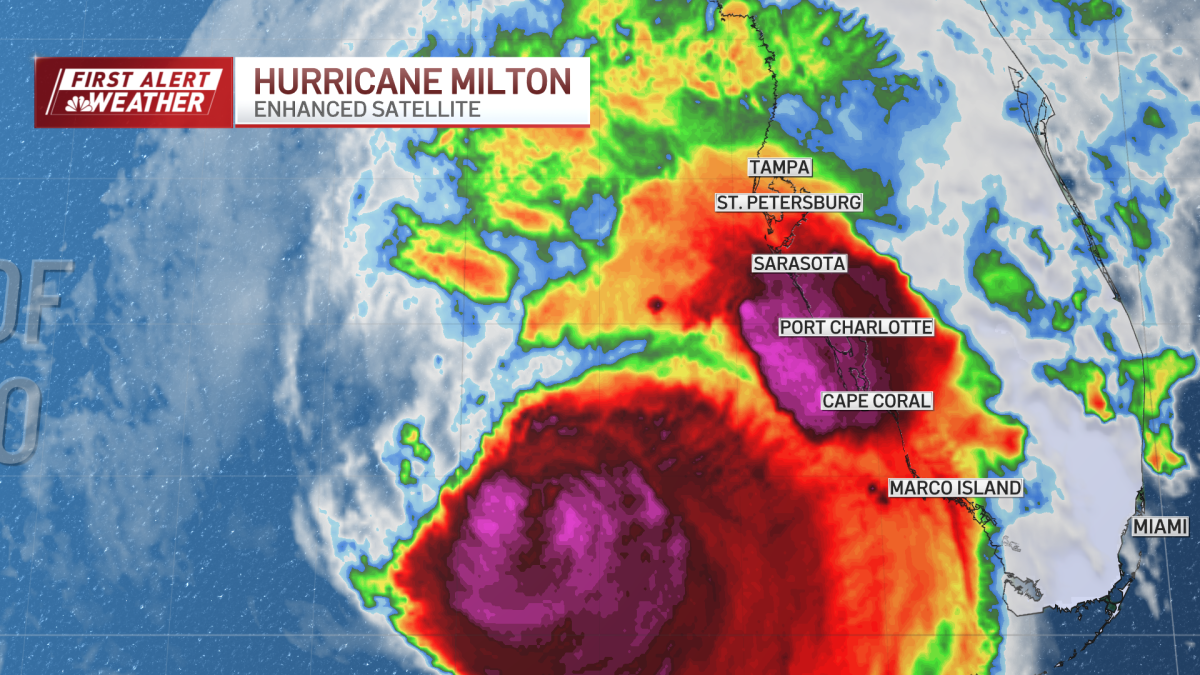 Hurricane Milton live tracker What time will Milton hit Florida? NBC