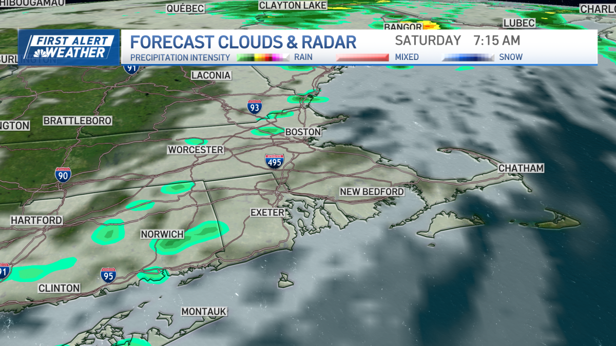 Boston forecasts showers for Saturday morning – NBC Boston