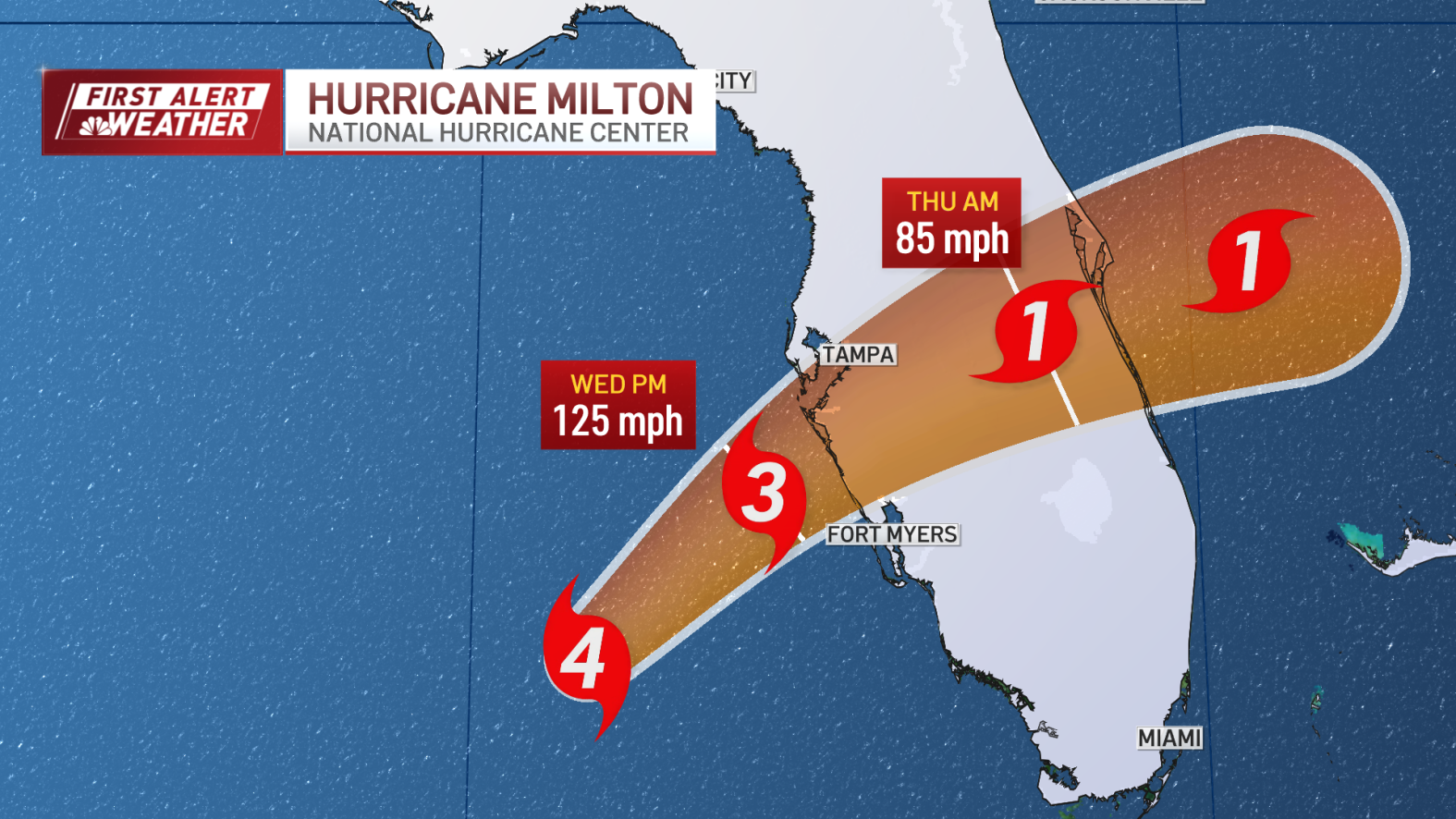Hurricane Milton live tracker What time will Milton hit Florida? NBC