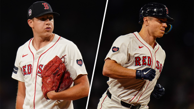 Red Sox pitcher Nick Pivetta and outfielder Tyler O'Neill