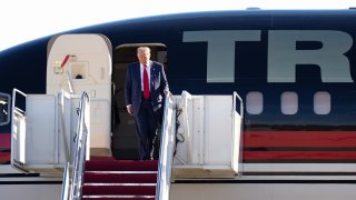 U.S. President-elect Donald Trump arrives on November 13, 2024 at Joint Base Andrews, Maryland. 