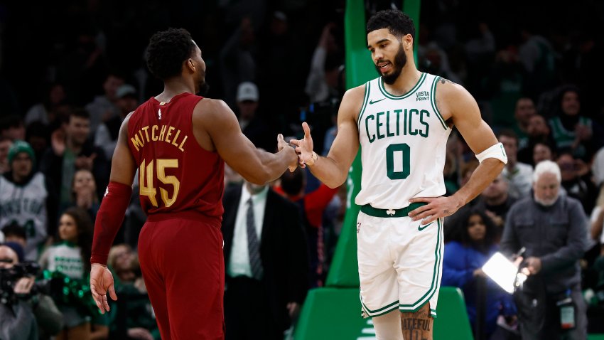 Jayson Tatum and Donovan Mitchell