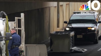 A very unusual ‘Storrowing': Porta-potties block morning commute in Cambridge