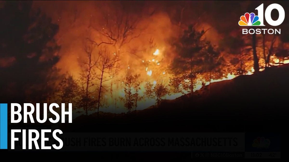 Massive brush fire continues to burn in Lynn – NBC Boston
