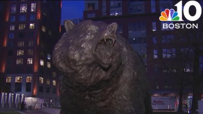 Bruins unveil centennial legacy monument outside TD Garden