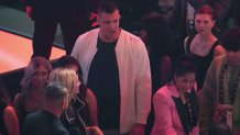 Retired NFL player Rob Gronkowski attends a heavyweight boxing match between Jake Paul and Mike Tyson, Friday, Nov. 15, 2024, in Arlington, Texas. (AP Photo/Julio Cortez)