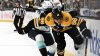 Pastrnak reacts to benching in Bruins' win over Kraken