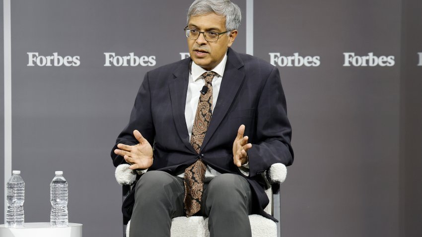 NEW YORK, NEW YORK – DECEMBER 05: Jay Bhattacharya speaks during the 2023 Forbes Healthcare Summit at Jazz at Lincoln Center on December 05, 2023 in New York City.