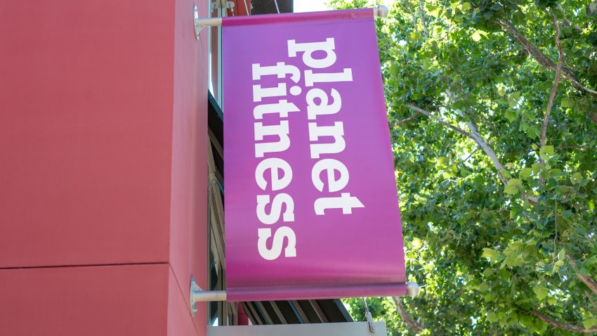 File Photo: Sign on facade at Planet Fitness gym in Walnut Creek, California, July 17, 2024.
