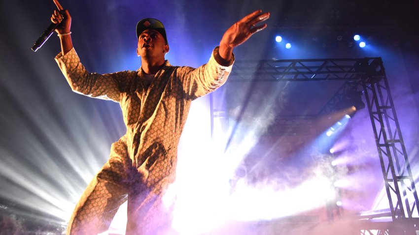 SAN FRANCISCO, CA – OCTOBER 31:  Tyler, The Creator performs during his “Flower Boy Tour” at The Warfield Theatre on October 31, 2017 in San Francisco, California.  (Photo by Tim Mosenfelder/Getty Images)