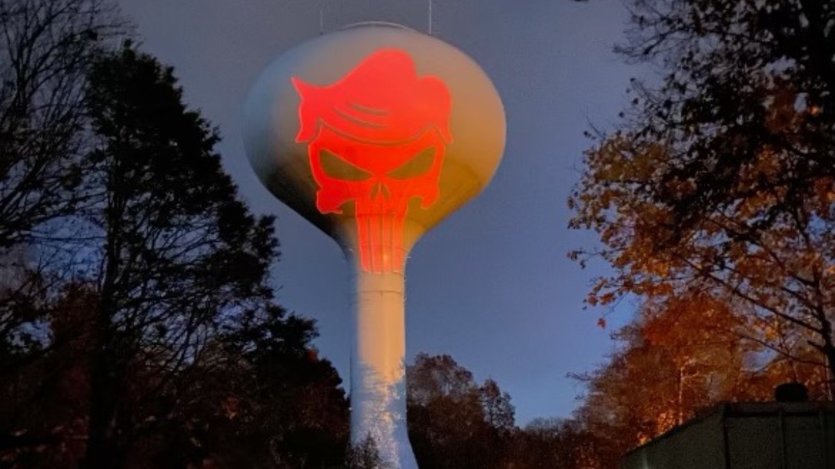 Hanson MA water tower displays Trump “Punisher” skull image – NBC Boston