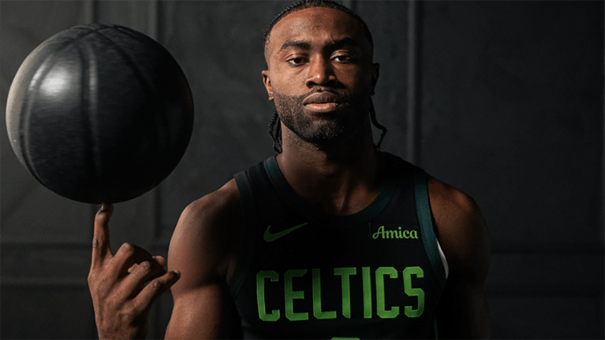 Jaylen Brown in the Celtics' 2024-25 City Edition uniform