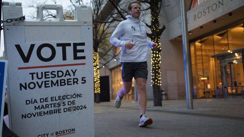 The scene at 6:30 a.m. Tuesday at the Boston Public Library on Boylston St.