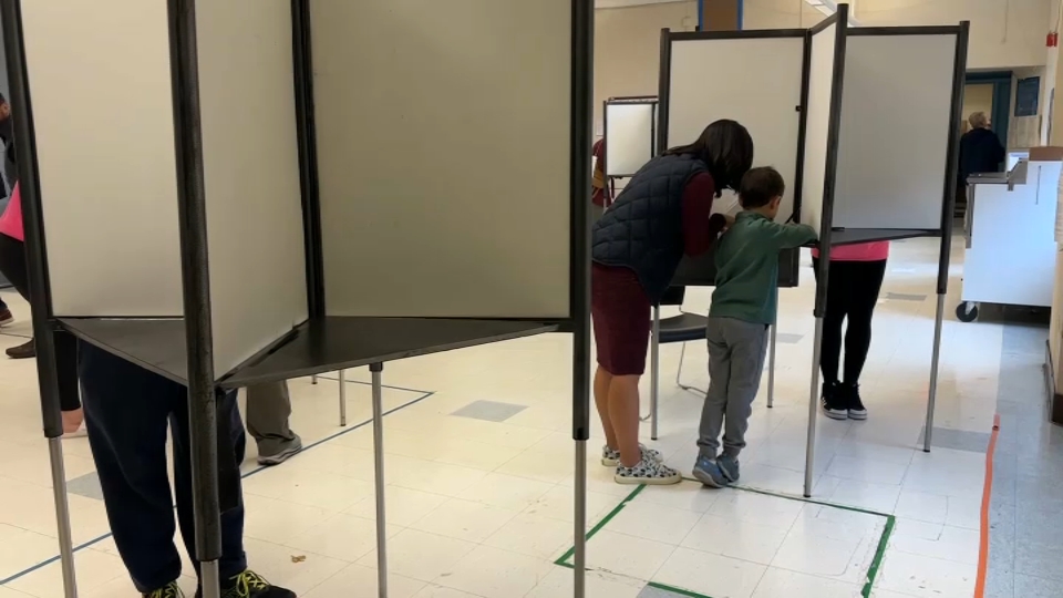 Boston Mayor Michelle Wu votes on Election Day 2024.