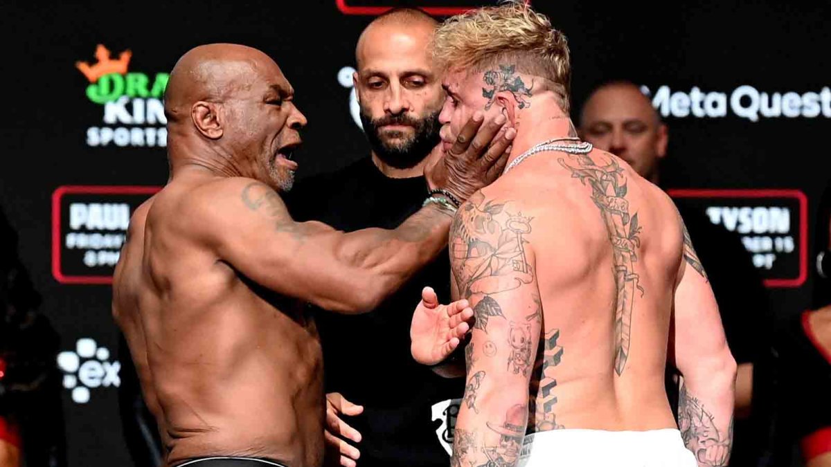 Mike tyson slaps jake paul across face during pre fight weigh in nbc