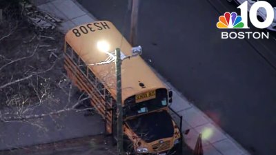 Child, adult hit by school bus in Boston's Jamaica Plain