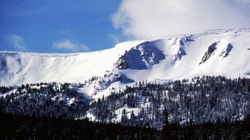 FILE – The sun shines onto Vasquez Cirque, new terrain for Winter Park Resort, Feb. 1997, Winter Park, Colo.