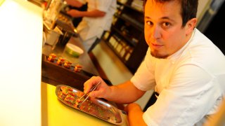 MIAMI BEACH, FL – MARCH 15:  Chef Danny Grant attends 1826 Restaurant & Lounge Grand Opening on March 15, 2014 in Miami Beach, Florida.  (Photo by Sergi Alexander/Getty Images for 1826 Restaurant & Lounge)