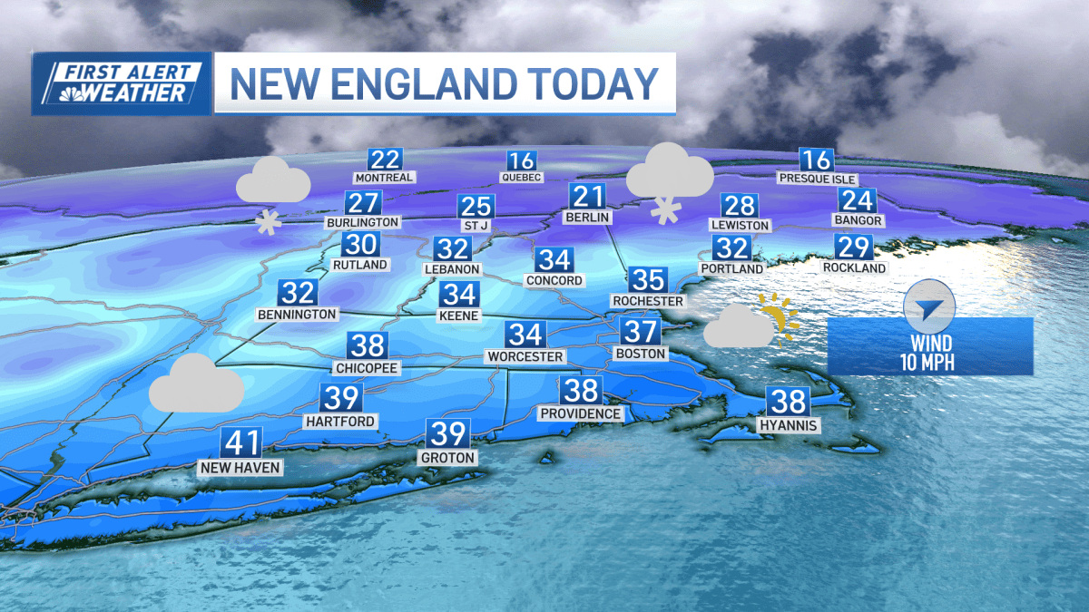 Snow Sat. in Mass., NH: Expected snowfall totals, live radar – NBC Boston