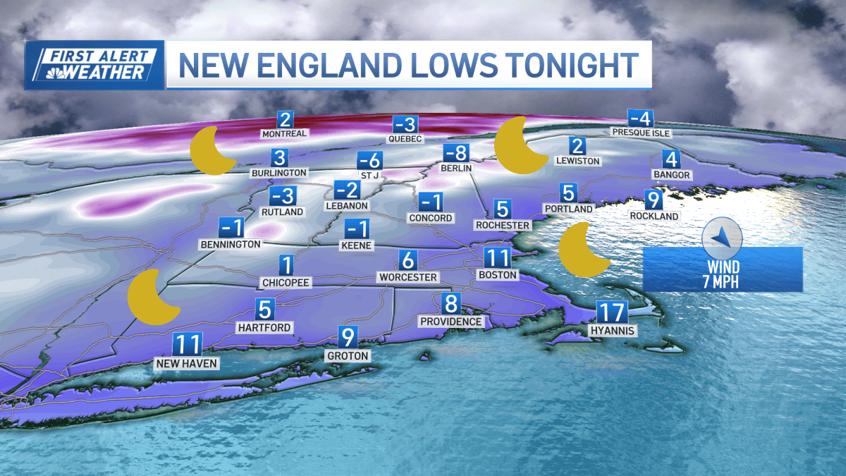 Boston weather: Sunday will be coldest night of the week in New England ...