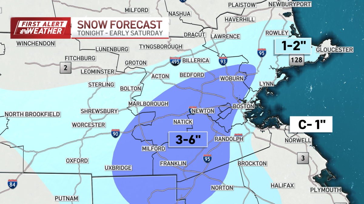 Snowstorm Boston: How many inches of snow will Mass., NH get? – NBC Boston