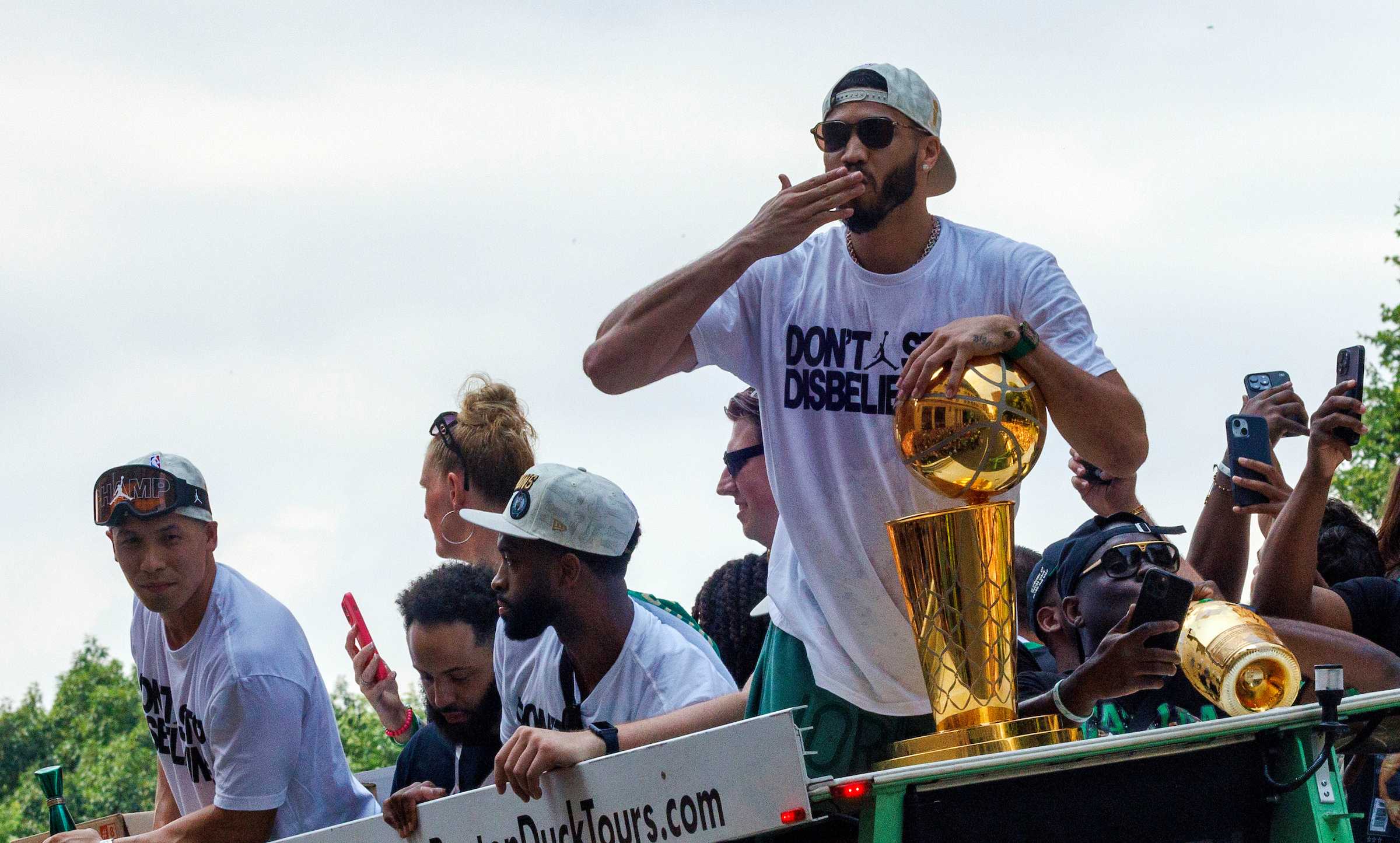 June 21, 2024: Hundreds of thousands of fans greeted the Boston Celtics as they paraded through the city days after winning the NBA championship.