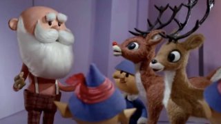 Santa Claus, his elves, and reindeer appear in "Rudolph the Red-Nosed Reindeer" (1964).