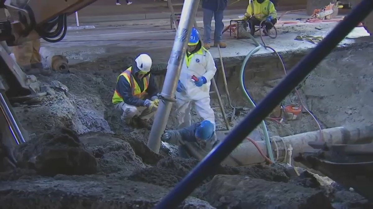Boston water main break floods Boylston Street; cleanup ongoing – NBC ...